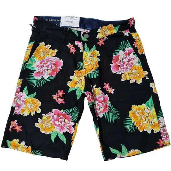 Ralph Lauren floral printed shorts in black - Picture 1 of 4